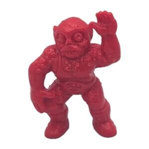 Weird Balls Figure Flyweight Wrestler Shrink Head Red TMAC 1986 SKU324